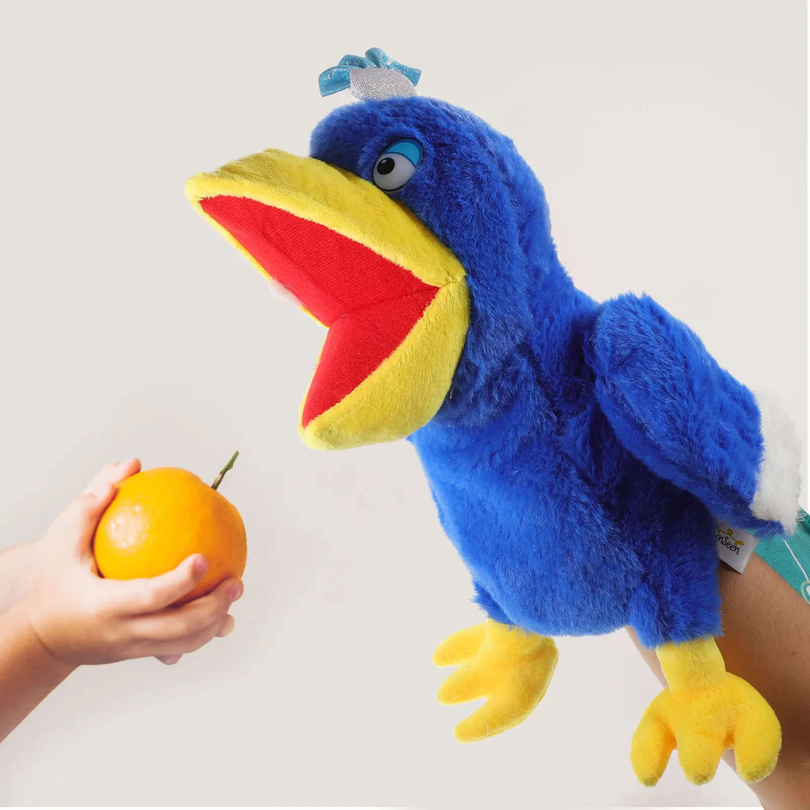 Peacock Hand Puppet Soft Cotton Cartoon Storytelling Interactive Hand Puppet for Kids Role Play Performance Prop
Peacock Hand Puppet Soft Cotton Cartoon Storytelling Interactive Hand Puppet for Kids Role Play Performance Prop