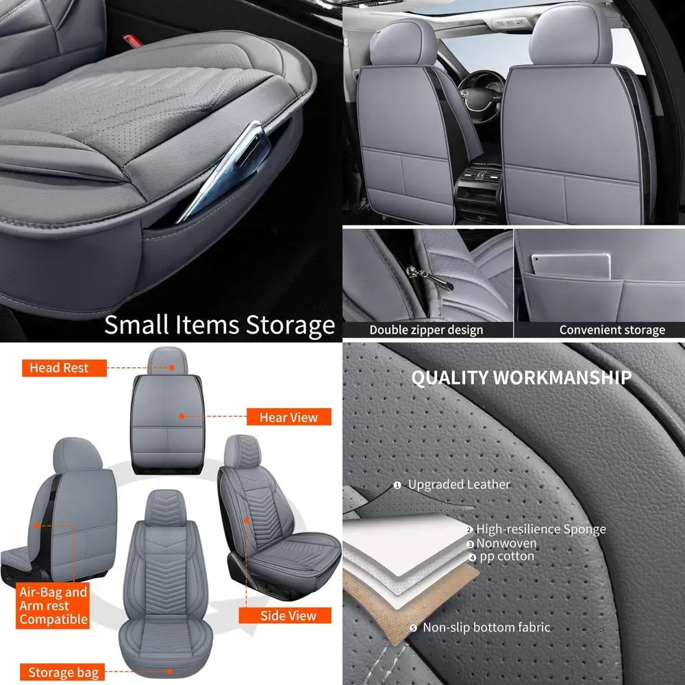 Leather Car Seat Covers,Breathable and Waterproof Faux Leather Automotive Seat Covers for Cars,Universal Driver Seat Cover for M
Leather Car Seat Covers,Breathable and Waterproof Faux Leather Automotive Seat Covers for Cars,Universal Driver Seat Cover for M