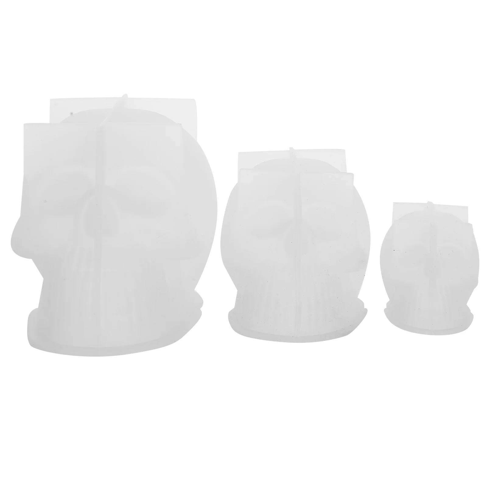 3Pcs Skull Silicone Molds 3D Head Resin Soap Clay Wax Casting Mold Halloween Decor Halloween Mold
3Pcs Skull Silicone Molds 3D Head Resin Soap Clay Wax Casting Mold Halloween Decor Halloween Mold
