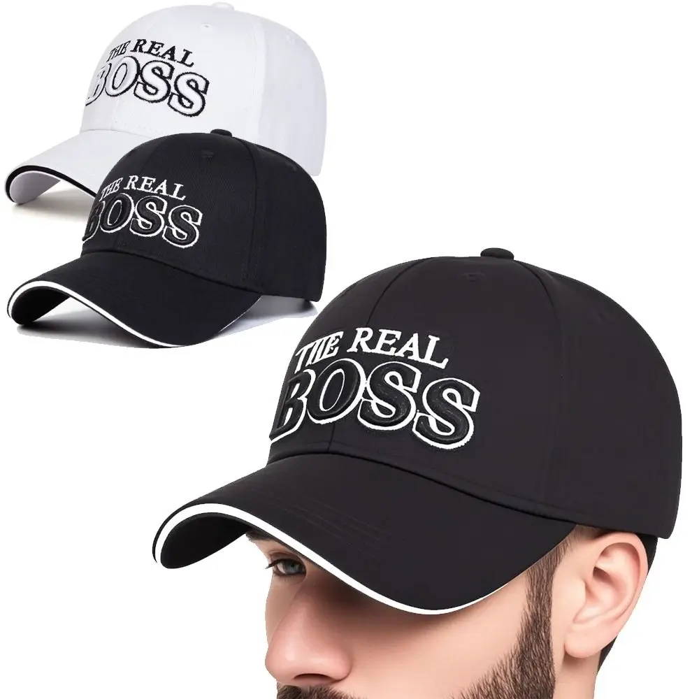 Fashion THE REAL BOSS Letter Embroidery Baseball Cap Adjustable Hip-hop Fishing Cap Sunscreen Hats For Man Women
Fashion THE REAL BOSS Letter Embroidery Baseball Cap Adjustable Hip-hop Fishing Cap Sunscreen Hats For Man Women