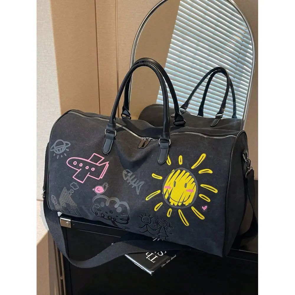 Canvas Cartoon Graffiti Pattern, WearResistant, MultiLayer Design, Large Capacity, UltraLightweight, Foldable, MultiFunctional,
Canvas Cartoon Graffiti Pattern, WearResistant, MultiLayer Design, Large Capacity, UltraLightweight, Foldable, MultiFunctional,