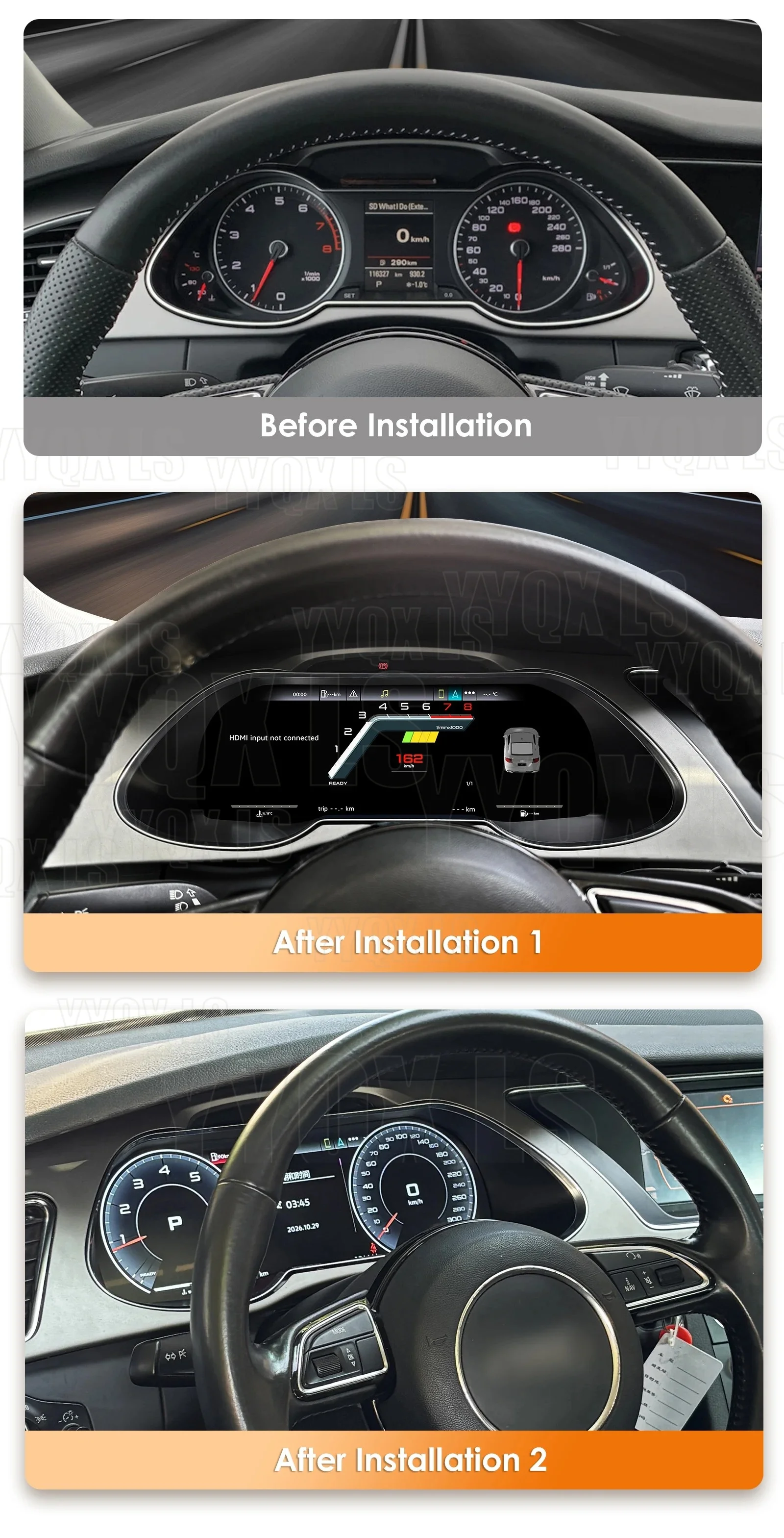 For Audi A4 A5 Q5 S5 RS5 2008-2016 LCD Digital Instrument Cluster Linux Speedometer Dashboard Panel car accessories
For Audi A4 A5 Q5 S5 RS5 2008-2016 LCD Digital Instrument Cluster Linux Speedometer Dashboard Panel car accessories