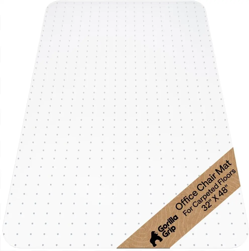 Non-Slip Office Chair Mat for Carpet, Heavy Duty Clear Protector, Smooth Glide, 32x48
Non-Slip Office Chair Mat for Carpet, Heavy Duty Clear Protector, Smooth Glide, 32x48