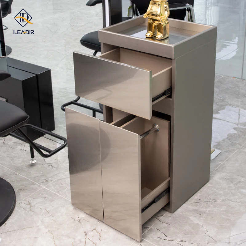 Leadir Modern Beauty Hair Saloon Tools Cart Golden Stainless Steel Drawer Hairdressing Barber Shop Salon Trolley
Leadir Modern Beauty Hair Saloon Tools Cart Golden Stainless Steel Drawer Hairdressing Barber Shop Salon Trolley