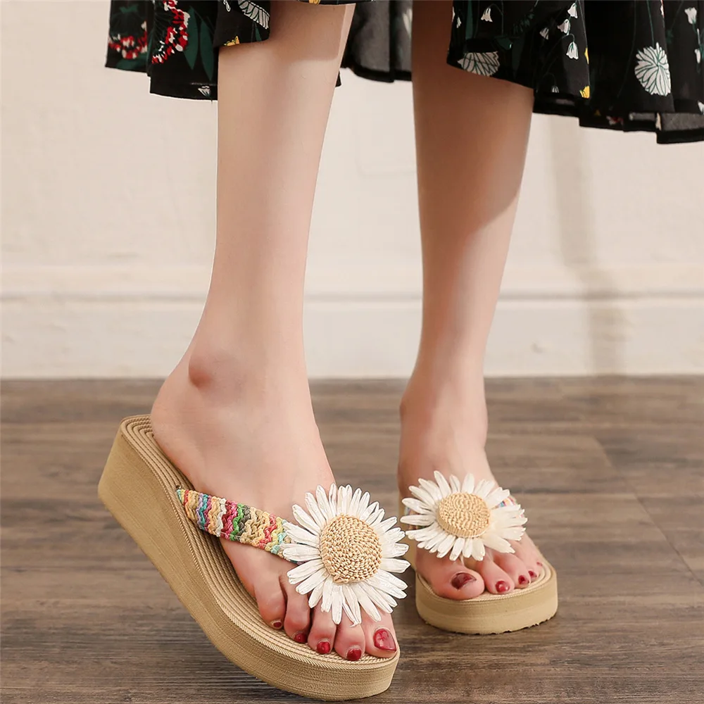 Women's Fashion Trend Linen Multi-color Sunflower Anti-slip Wear Soft Sole Flat Flip-flops 2025 New
Women's Fashion Trend Linen Multi-color Sunflower Anti-slip Wear Soft Sole Flat Flip-flops 2025 New