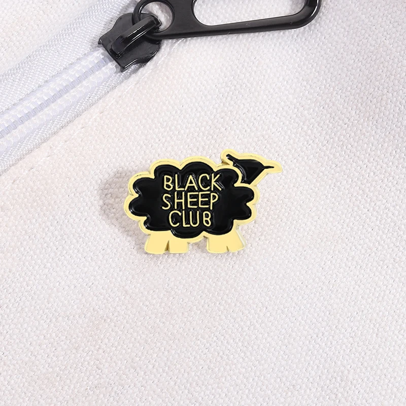 The Black Sheep Club Enamel Pins Cartoon Humor Sheep Shape Metal Brooch Clothes Lapel Backpack Badge Jewelry Gifts For Friends
The Black Sheep Club Enamel Pins Cartoon Humor Sheep Shape Metal Brooch Clothes Lapel Backpack Badge Jewelry Gifts For Friends