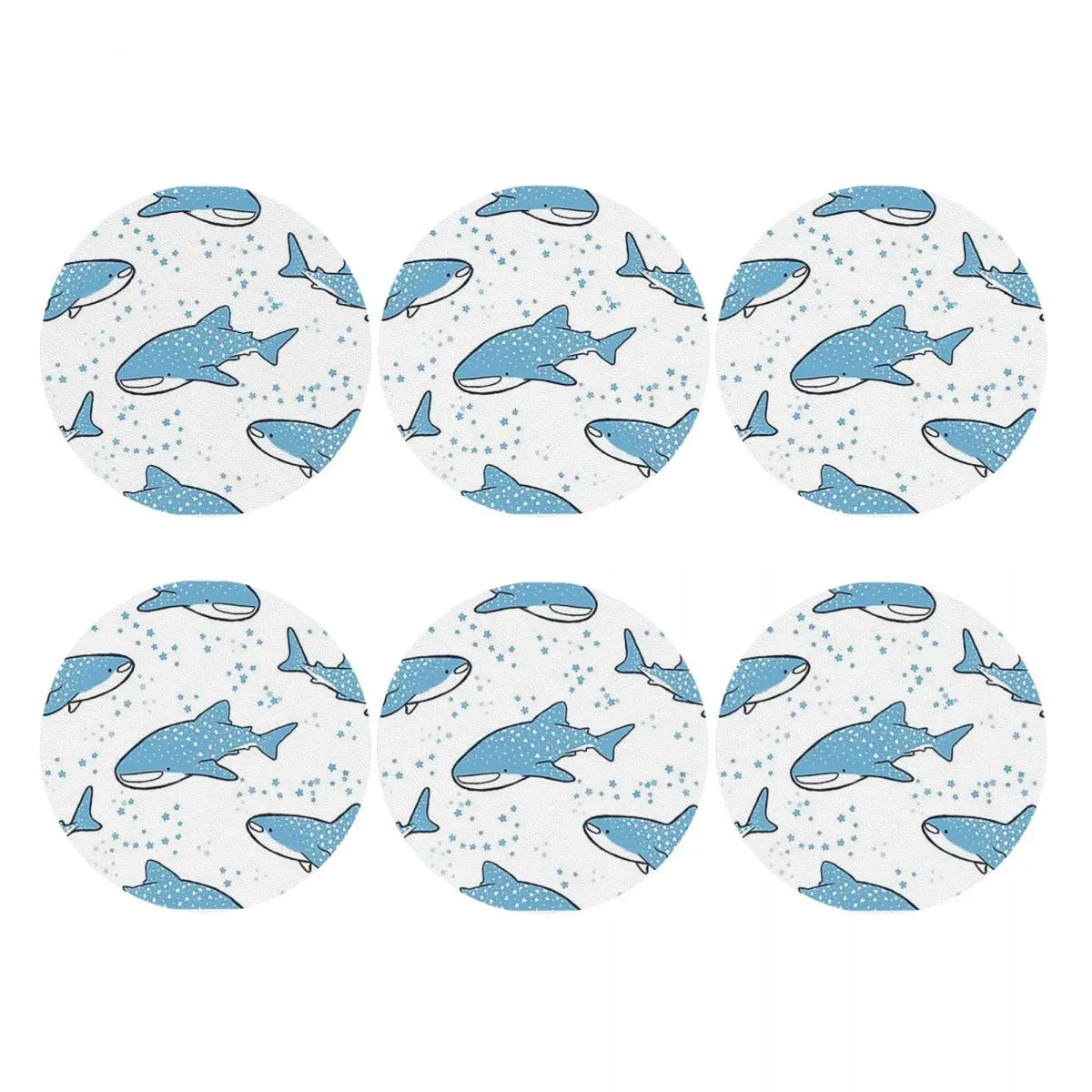 Starry Whale Sharks Coasters PVC Leather Placemats Waterproof Coffee Mats for Decor Home Dining Pads Set of 6
Starry Whale Sharks Coasters PVC Leather Placemats Waterproof Coffee Mats for Decor Home Dining Pads Set of 6