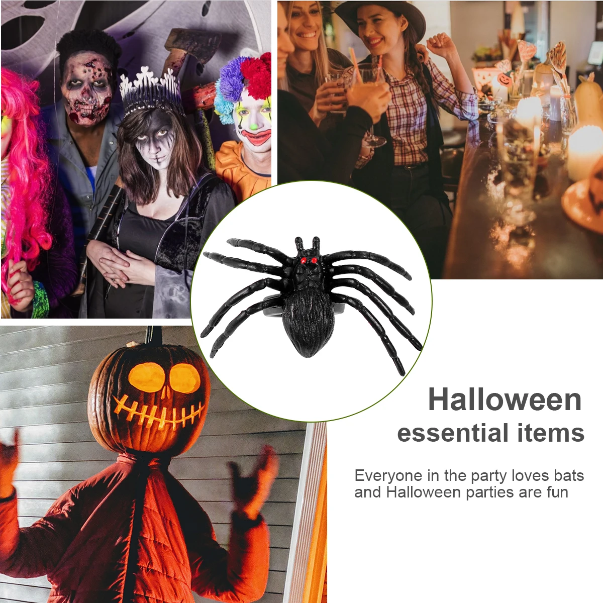 Spider Ring Halloween Toy Toys Rings Statue Novelty Item Plastic Finger for Props
Spider Ring Halloween Toy Toys Rings Statue Novelty Item Plastic Finger for Props