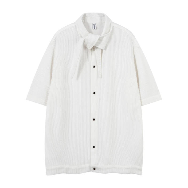 Solid Color Mens Shirts Japanese Streetwear White Turn Down Collar Tops Summer New Fashion Casual Loose Short Sleeve Shirts Male
Solid Color Mens Shirts Japanese Streetwear White Turn Down Collar Tops Summer New Fashion Casual Loose Short Sleeve Shirts Male