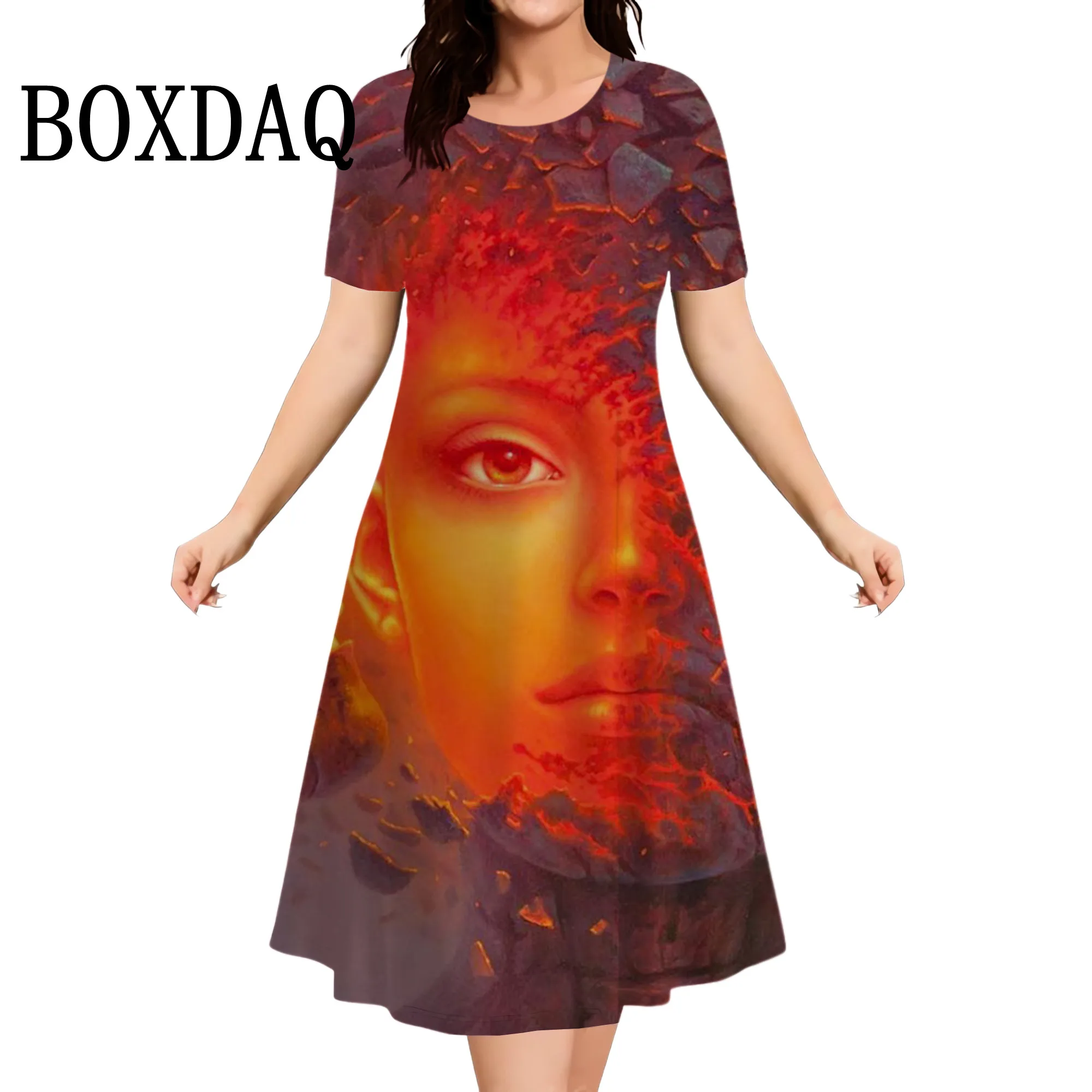 Abstract Face 3D Printed Dress For Women 2025 Summer Fashion Short Sleeve Mini Dress Loose Casual Plus Size 9XL Women's Clothing
Abstract Face 3D Printed Dress For Women 2025 Summer Fashion Short Sleeve Mini Dress Loose Casual Plus Size 9XL Women's Clothing
