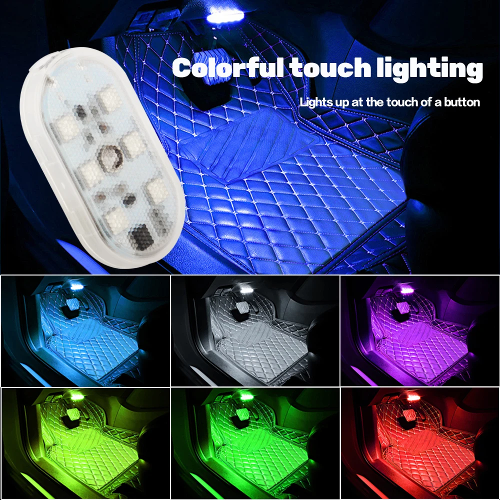 LED Car Reading Light Touch Sensor Lighting Ambient Lamp 5V USB Charge Roof Decoration Lights 6 Bulbs Vehicle Interior Supplies
LED Car Reading Light Touch Sensor Lighting Ambient Lamp 5V USB Charge Roof Decoration Lights 6 Bulbs Vehicle Interior Supplies