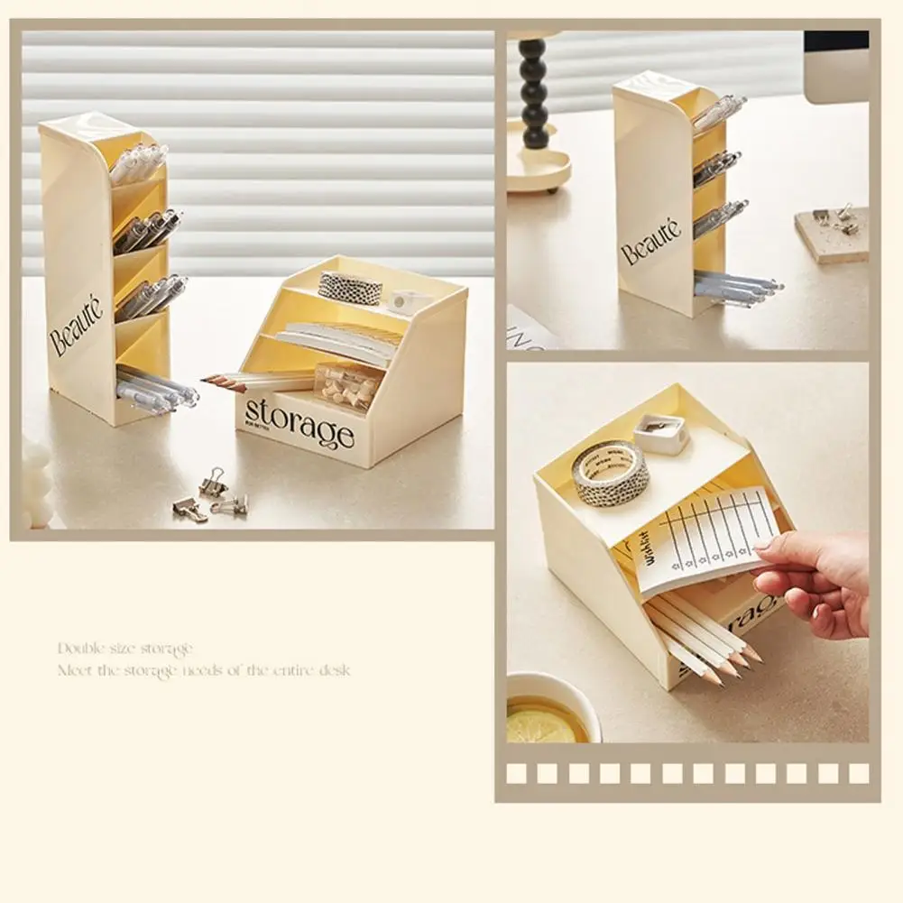 Space-saving Desk Organizer Tilted Design Desktop Storage Box Space-saving Organizer for Stationery Makeup Capacity for Office
Space-saving Desk Organizer Tilted Design Desktop Storage Box Space-saving Organizer for Stationery Makeup Capacity for Office