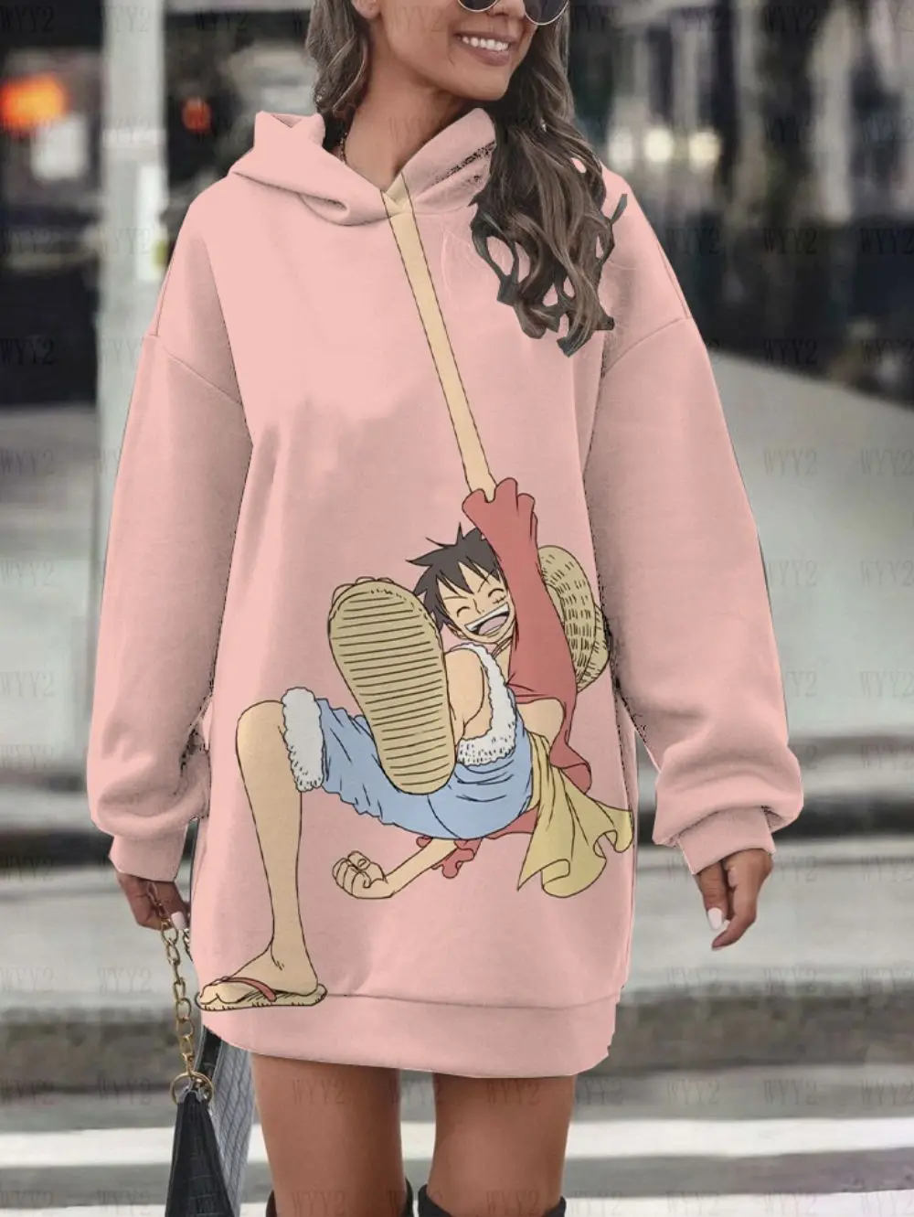 One Piece Chopper printed hoodie dress warm winter leisure mid-length lazy style casual fashion round neck slim
One Piece Chopper printed hoodie dress warm winter leisure mid-length lazy style casual fashion round neck slim