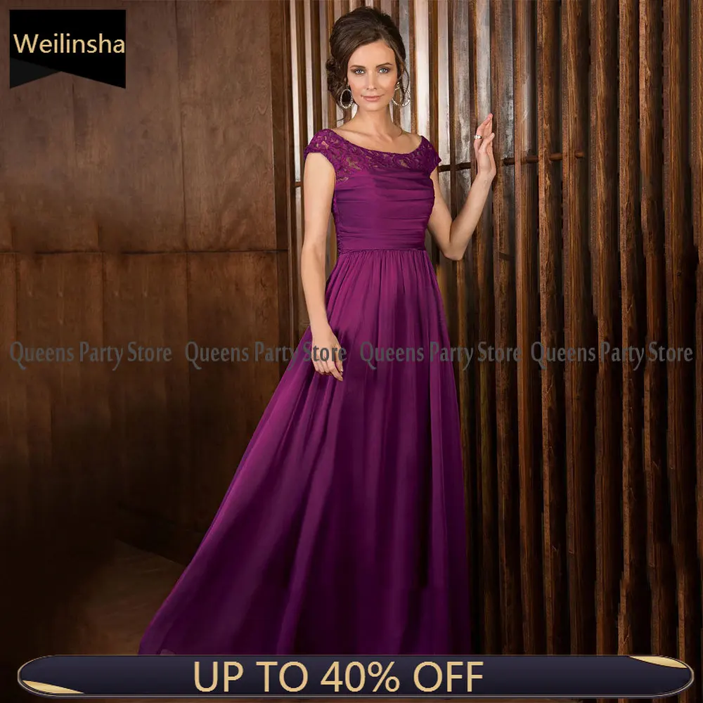 Fashion Purple A Line Mother of The Bride Dress Cap Sleeve Scoop Neck Lace Long Wedding Guest Gown for Women Party Dresses
Fashion Purple A Line Mother of The Bride Dress Cap Sleeve Scoop Neck Lace Long Wedding Guest Gown for Women Party Dresses