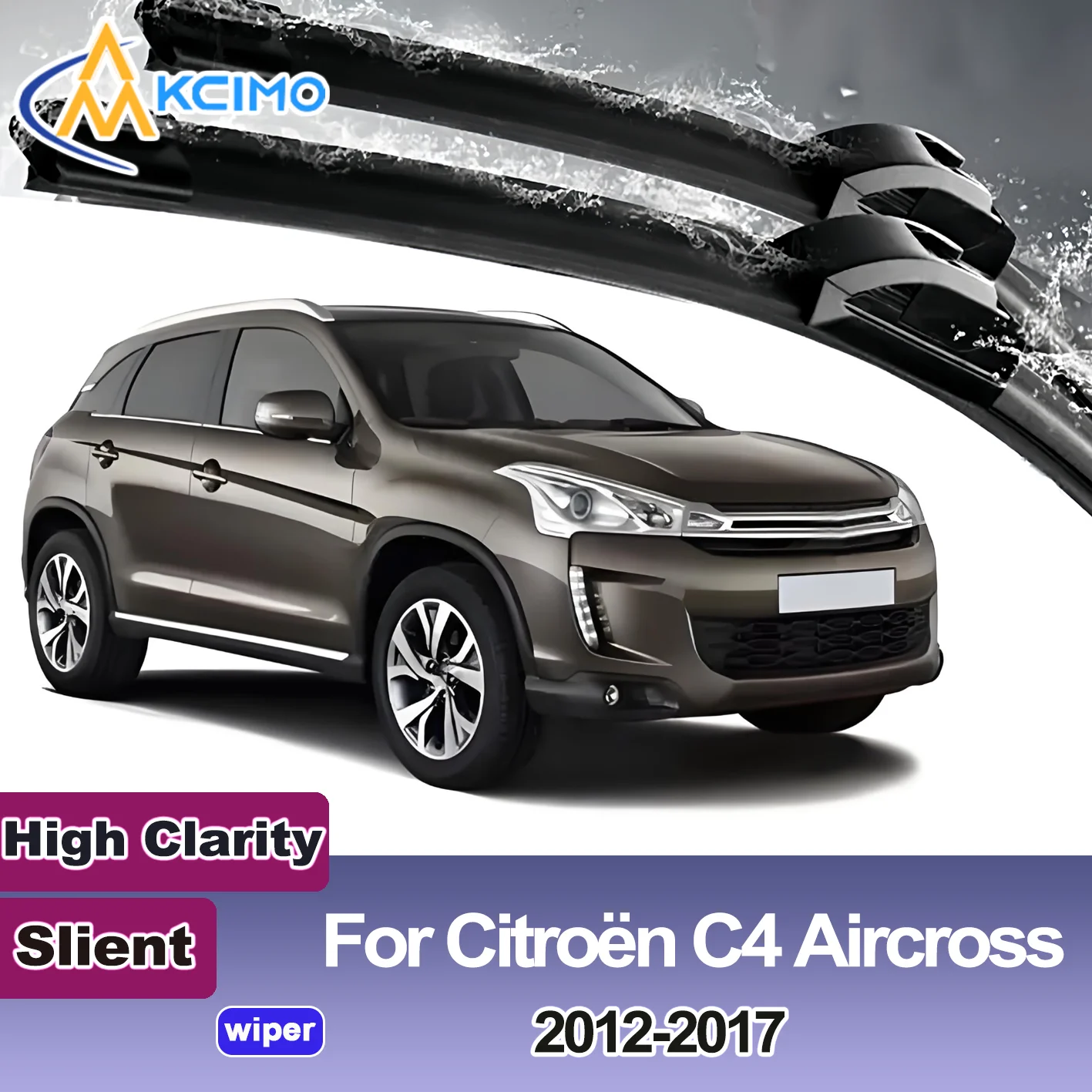 KCIMO 2PCS New Wiper Blades for Citroën Citroën C4 Aircross 2012-2017 Mitsubishi RVR/ASX/Outlander Sport、Peugeot 4008 Brushes
KCIMO 2PCS New Wiper Blades for Citroën Citroën C4 Aircross 2012-2017 Mitsubishi RVR/ASX/Outlander Sport、Peugeot 4008 Brushes