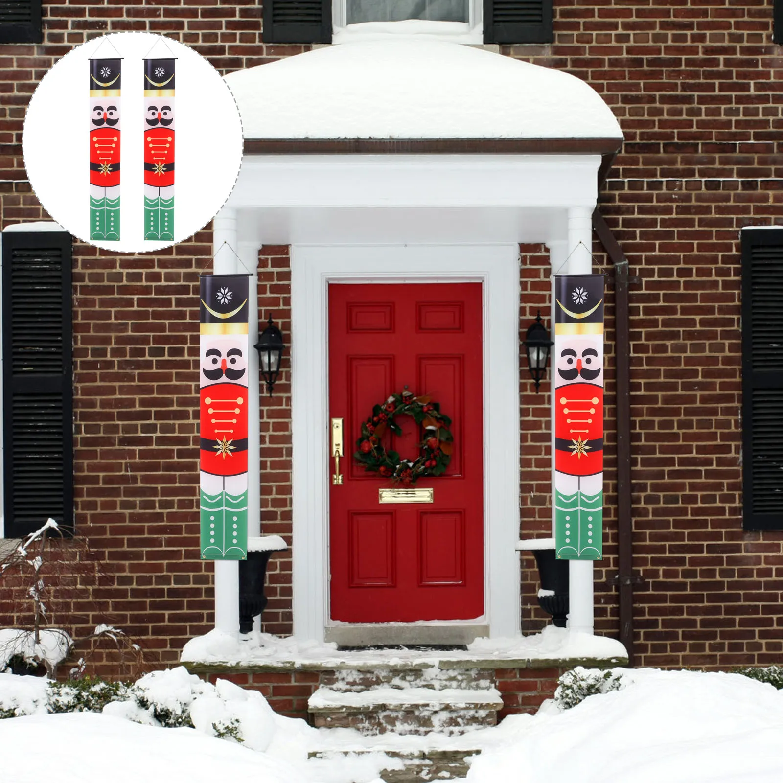 1Pair Christmas Door Banner Cute Cartoon Pattern Hanging Decor for Front Porch Merry Christmas Welcome Sign Outdoor Indoor
1Pair Christmas Door Banner Cute Cartoon Pattern Hanging Decor for Front Porch Merry Christmas Welcome Sign Outdoor Indoor