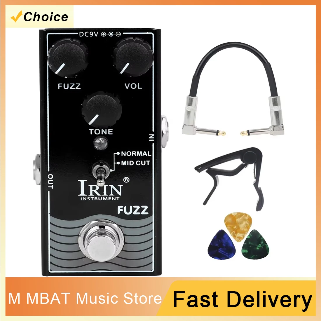 IRIN RF-11 Fuzz Guitar Effect Pedal Mini Single Effector Alloy Shell True Bypass Guitar Pedal for Guitar Accessories Guitar Part
IRIN RF-11 Fuzz Guitar Effect Pedal Mini Single Effector Alloy Shell True Bypass Guitar Pedal for Guitar Accessories Guitar Part