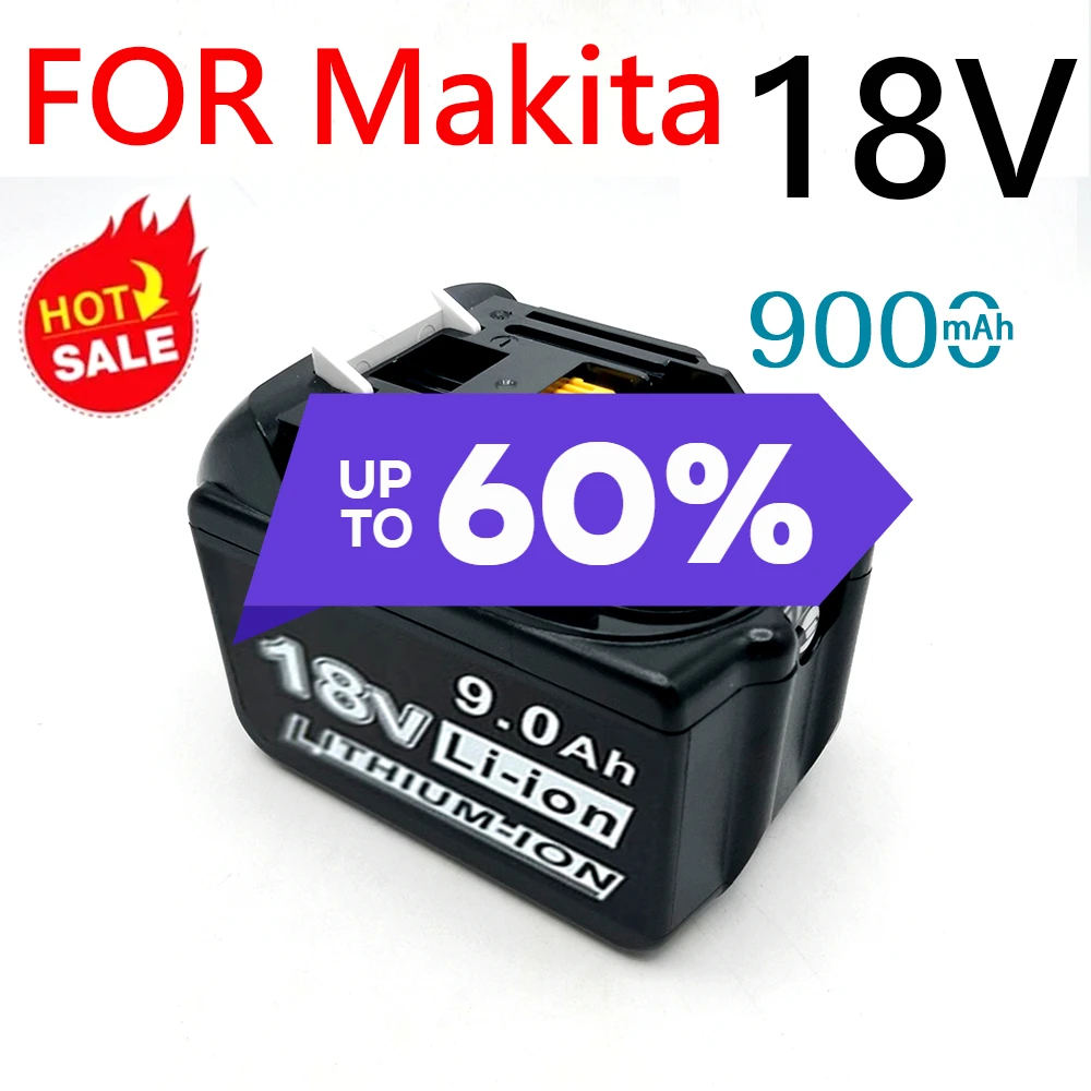 18V Battery For Makita BL1850B Li-ion 18V 9000mAh BL1840B BL1860 BL1890 BL1815 BL1830 BL1835 Cordless Drills Batteries LXT400 DE
18V Battery For Makita BL1850B Li-ion 18V 9000mAh BL1840B BL1860 BL1890 BL1815 BL1830 BL1835 Cordless Drills Batteries LXT400 DE