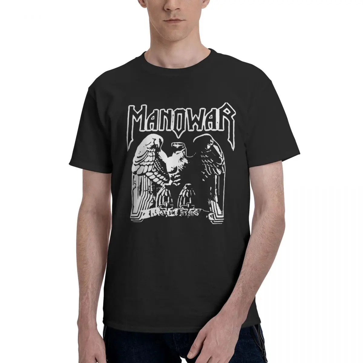 Manowar, Battle Hymns, винтажная графика, 100% хлопок, повседневная дышащая удобная мужская футболка с короткими рукавами, мужская одежда
Manowar, Battle Hymns, винтажная графика, 100% хлопок, повседневная дышащая удобная мужская футболка с короткими рукавами, мужская одежда