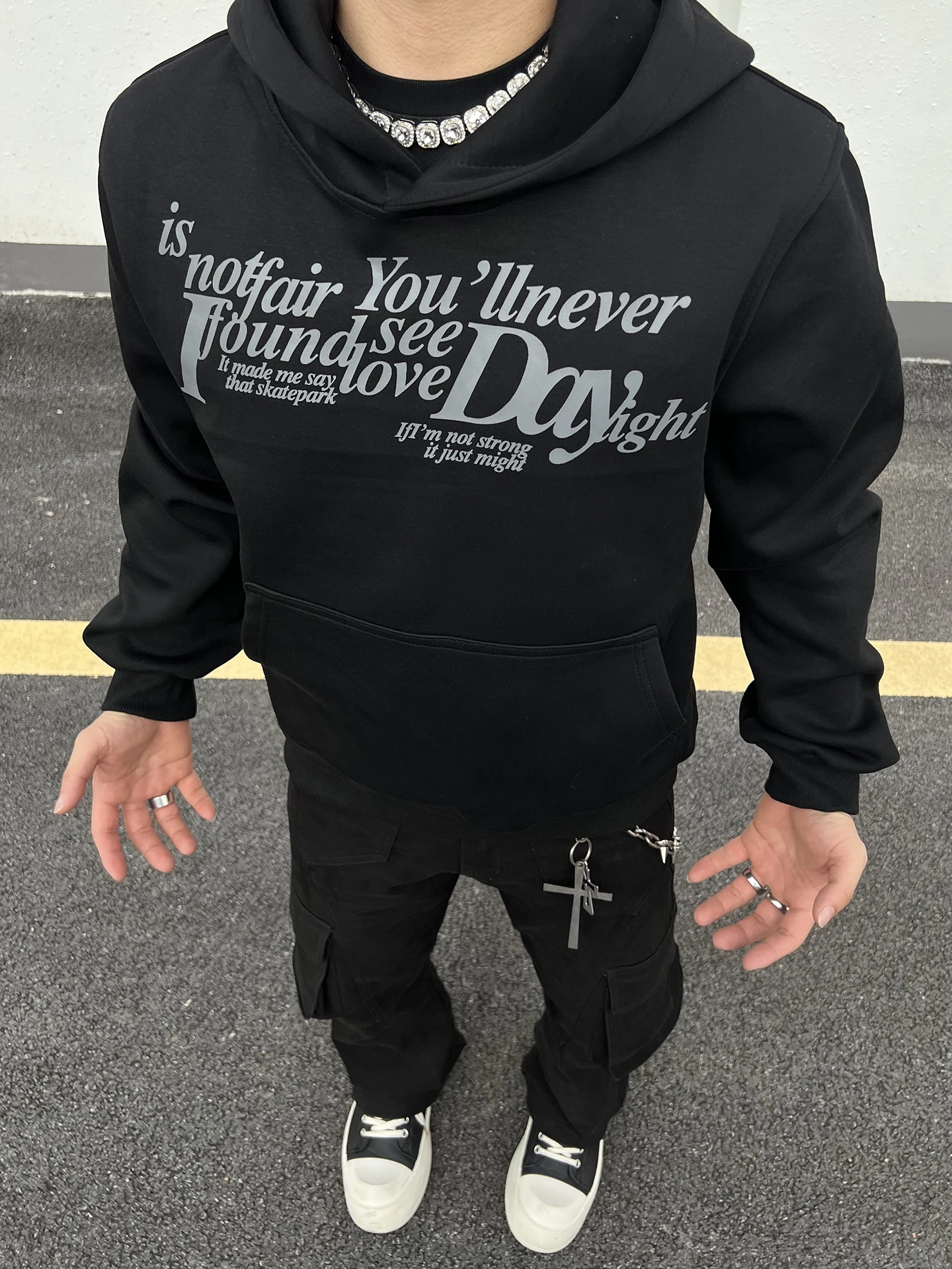 Bla Men's American Retro Letter Print Hoodie Jaet ex Autumn Baggy Street oulder ort Wide Sweatirt Cleanfit Sle
Bla Men's American Retro Letter Print Hoodie Jaet ex Autumn Baggy Street oulder ort Wide Sweatirt Cleanfit Sle