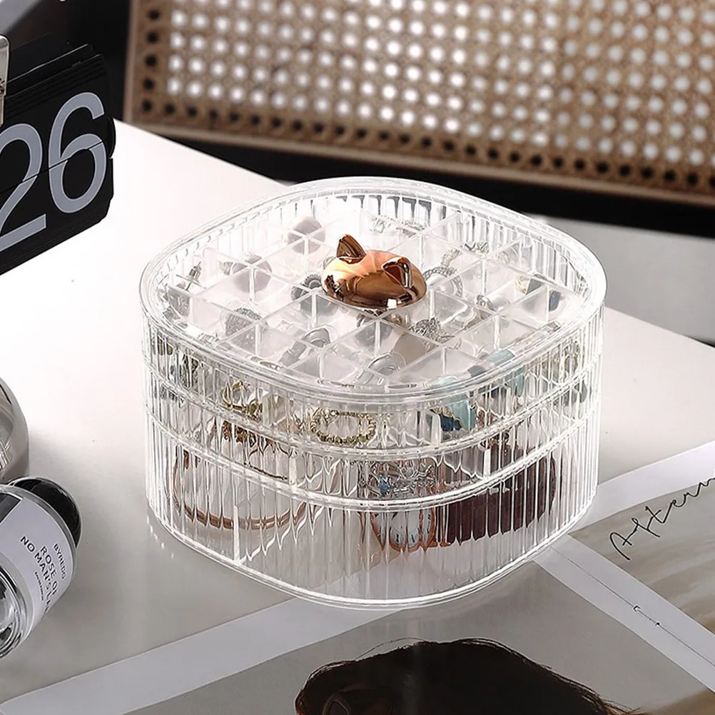 Трехуровневая шкатулка для хранения украшений, штабелируемый органайзер, настольный футляр для ювелирных изделий большой вместимости, контейнер для хранения колец и серег
Трехуровневая шкатулка для хранения украшений, штабелируемый органайзер, настольный футляр для ювелирных изделий большой вместимости, контейнер для хранения колец и серег