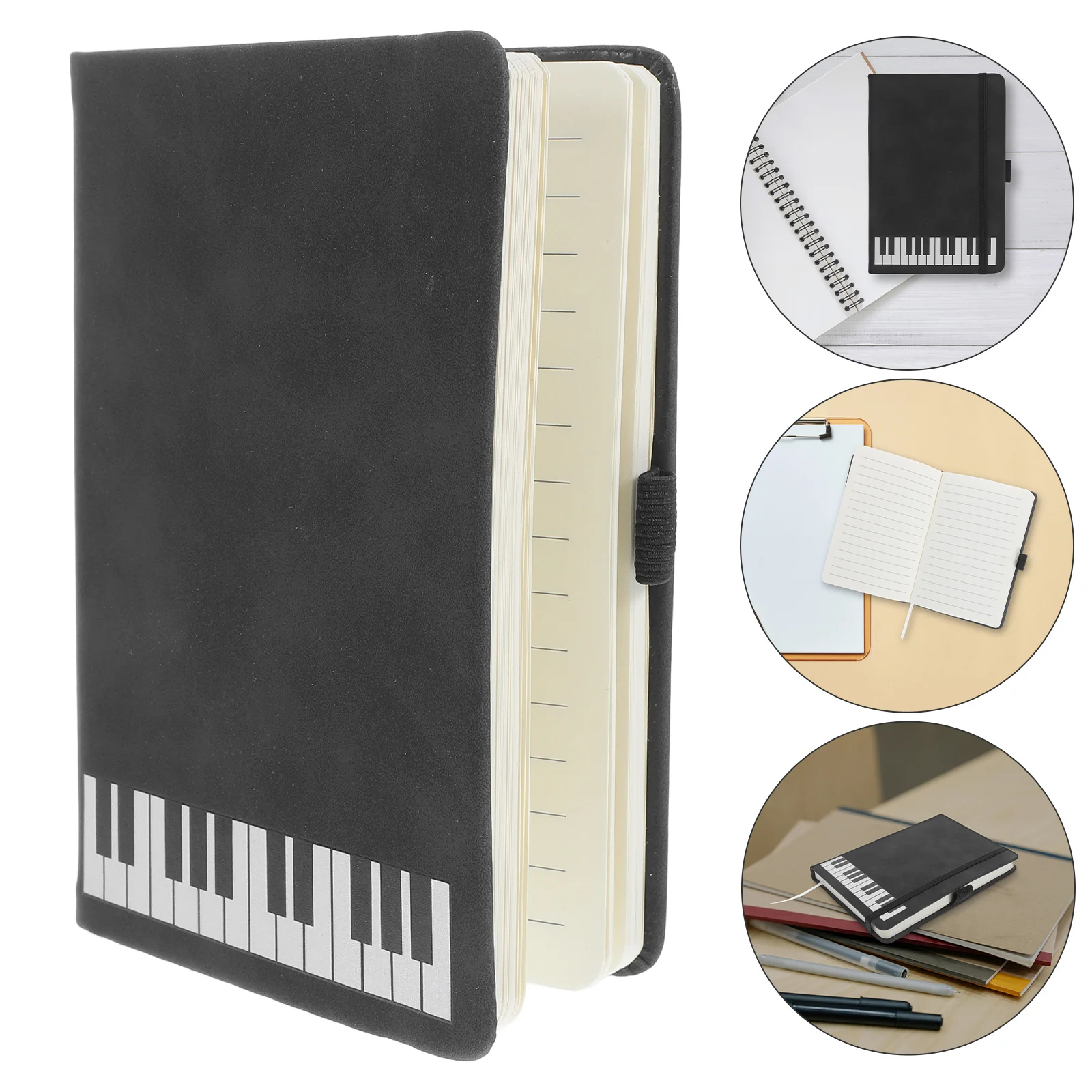 Music Journal Notebook with Piano Tabs Design PU Cover Smooth Writing Paper for Notes Diary Sketching for Music Enthu
Music Journal Notebook with Piano Tabs Design PU Cover Smooth Writing Paper for Notes Diary Sketching for Music Enthu