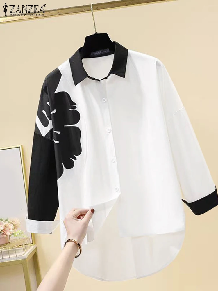 ZANZEA 2025 Spring Commuting Blusas Women Shirts Fashion Long Sleeve Tops Office Lady Colorblock Lapel Collar Tunics Oversized
ZANZEA 2025 Spring Commuting Blusas Women Shirts Fashion Long Sleeve Tops Office Lady Colorblock Lapel Collar Tunics Oversized