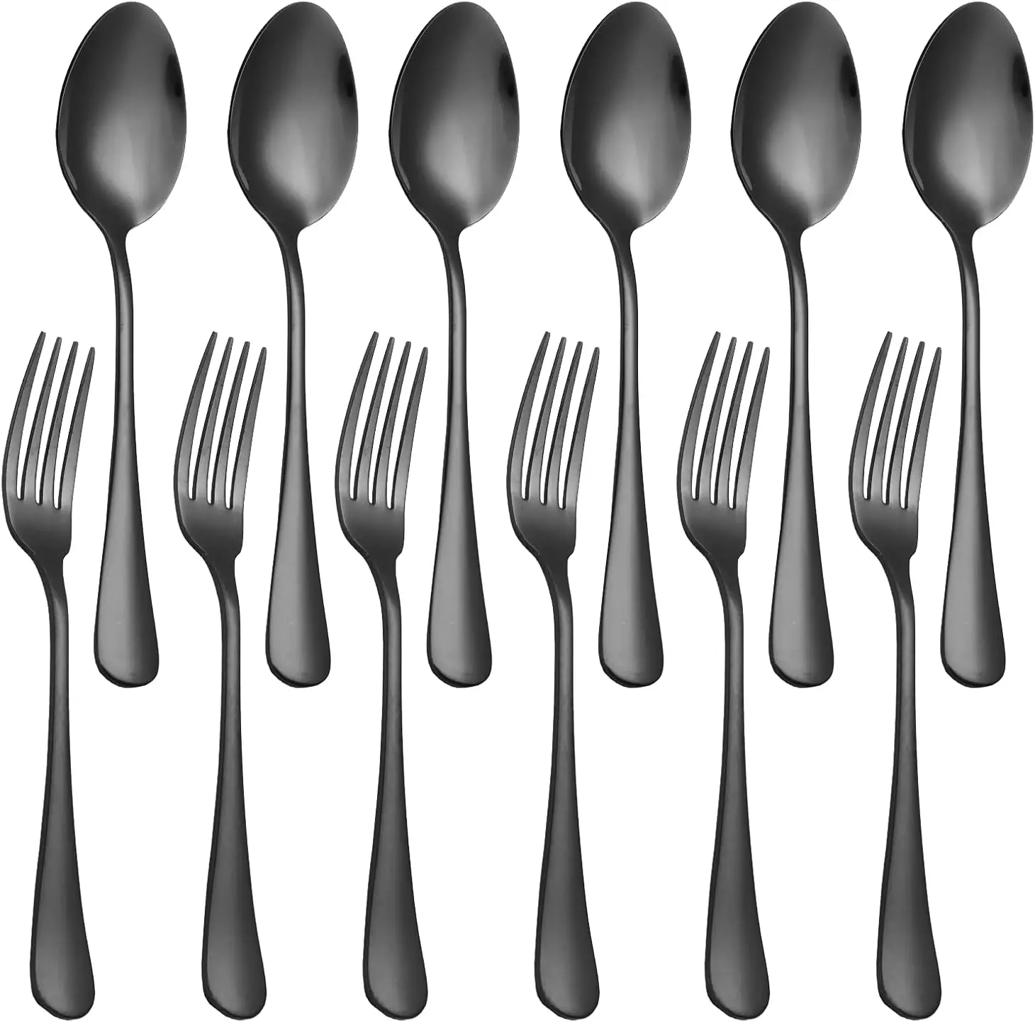 Set of 12, Stainless Steel Dinner Forks and Spoons Silverware Set, Heavy-Duty Forks (8 Inch) and Spoons (6.7 Inch) Cutlery
Set of 12, Stainless Steel Dinner Forks and Spoons Silverware Set, Heavy-Duty Forks (8 Inch) and Spoons (6.7 Inch) Cutlery