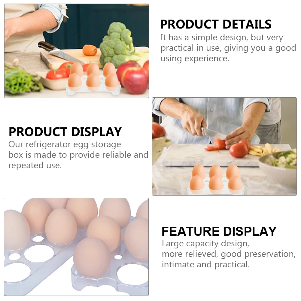 2Pcs Refrigerator Case Storage Container Egg Holder Waterproof PP Tray Large Capacity Holder Egg Storage Container Box
2Pcs Refrigerator Case Storage Container Egg Holder Waterproof PP Tray Large Capacity Holder Egg Storage Container Box