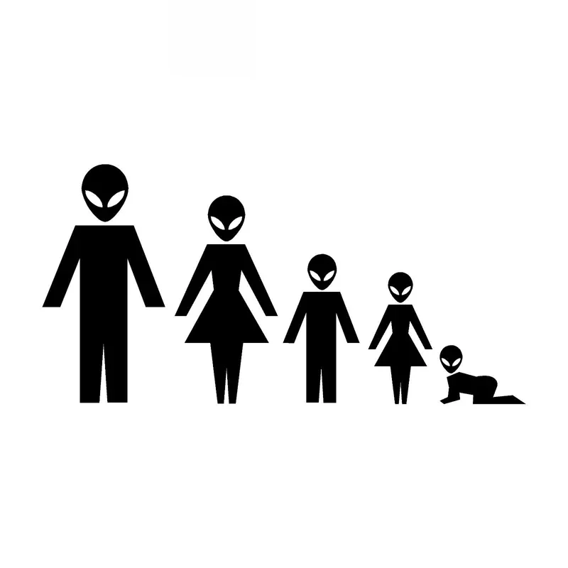 Cartoon Alien Family Decals High Quality Car Window Decoration Personality Pvc Waterproof Decals Black/white, 20cm*10cm
Cartoon Alien Family Decals High Quality Car Window Decoration Personality Pvc Waterproof Decals Black/white, 20cm*10cm