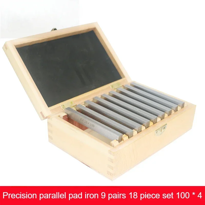 Parallel Pad Iron High-precision Vise Pad Iron 4mm Thick Parallel Plate 9 Pairs 100 * 4 Jc-100-4
Parallel Pad Iron High-precision Vise Pad Iron 4mm Thick Parallel Plate 9 Pairs 100 * 4 Jc-100-4