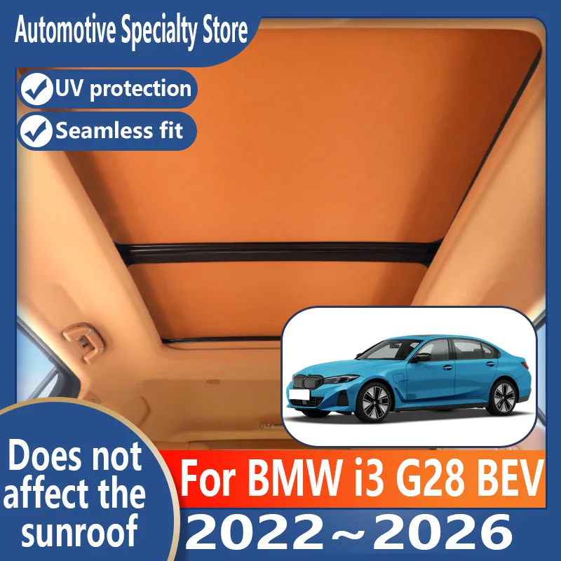 For BMW i3 G28 BEV 2022~2026 25 Car Panoramic Sunroof Insulation Roof Visor Electrostatic Adsorption Suede Fabric Sun Protection
For BMW i3 G28 BEV 2022~2026 25 Car Panoramic Sunroof Insulation Roof Visor Electrostatic Adsorption Suede Fabric Sun Protection