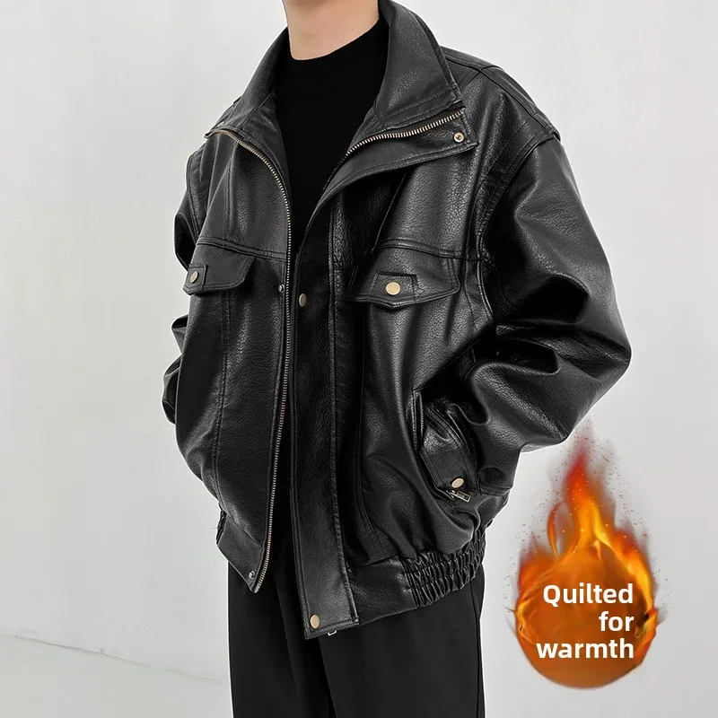 American Retro Motorcycle Cotton Jaet Men's Winter Thiened Faion Loose Stand Collar Cotton Coat Outerwear
American Retro Motorcycle Cotton Jaet Men's Winter Thiened Faion Loose Stand Collar Cotton Coat Outerwear