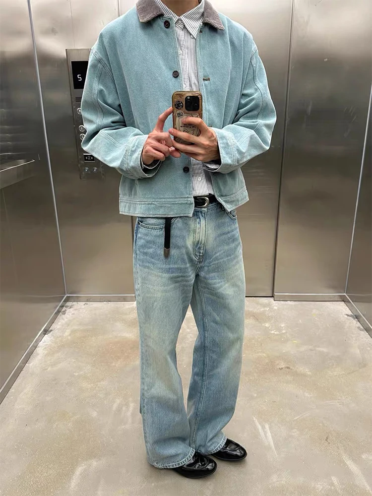 American Retro Waed Peaco een Men's Jaet Spring Trendy Brand High-End ort Wide Workwear Coat Loose Fit Youthful
American Retro Waed Peaco een Men's Jaet Spring Trendy Brand High-End ort Wide Workwear Coat Loose Fit Youthful