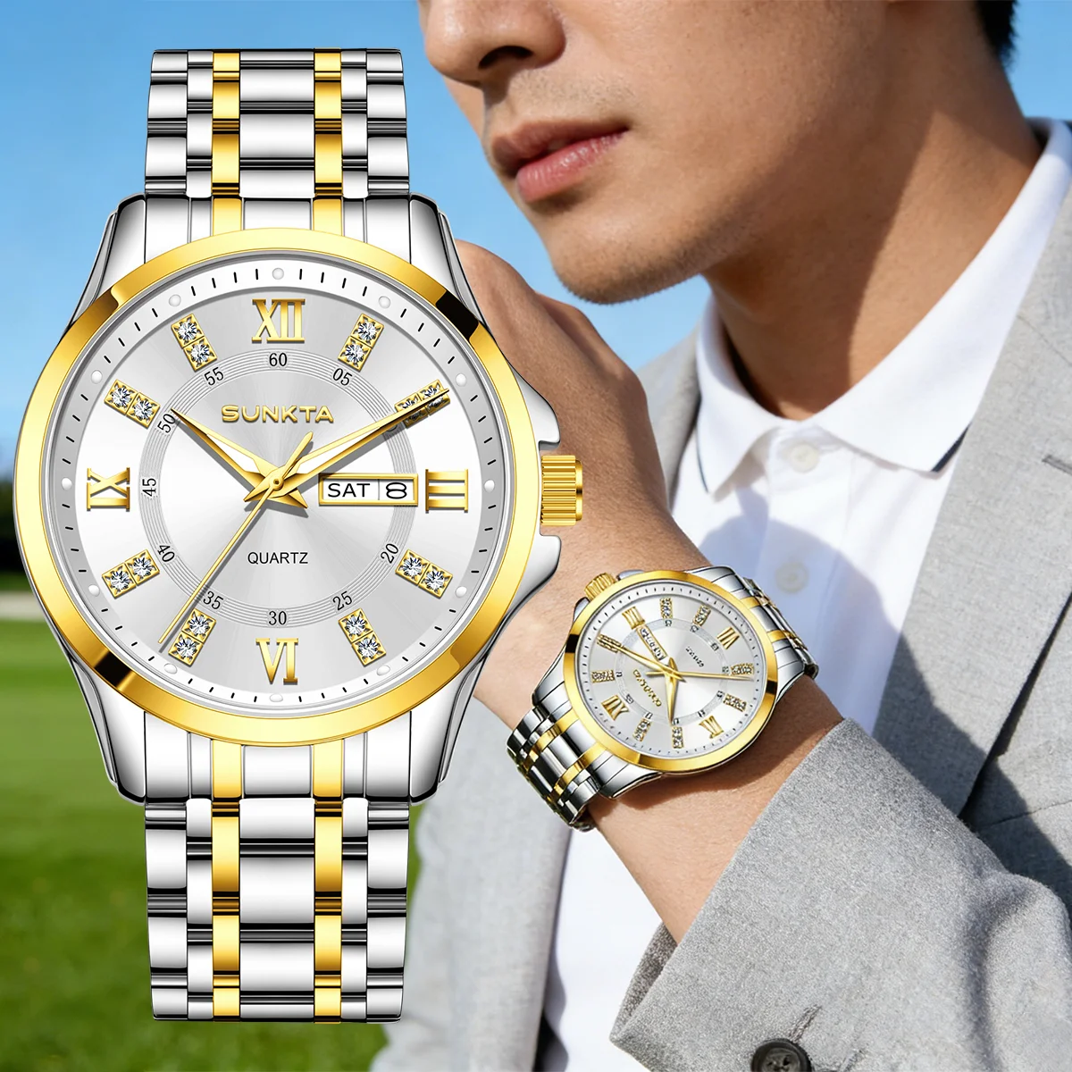 LIGE Man Watches Exclusive Dual Calendar Original Quartz Watch For Men Diamond Roman Scale Waterproof Fashion Wristwatch Reloj
LIGE Man Watches Exclusive Dual Calendar Original Quartz Watch For Men Diamond Roman Scale Waterproof Fashion Wristwatch Reloj