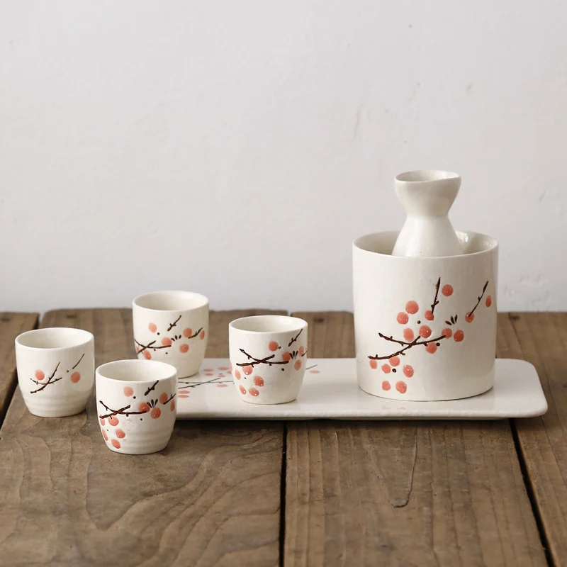 Japanese wine warmer sake small wine pot ceramic sushi restaurant creative white rice wine cup tray set barware drinkware
Japanese wine warmer sake small wine pot ceramic sushi restaurant creative white rice wine cup tray set barware drinkware