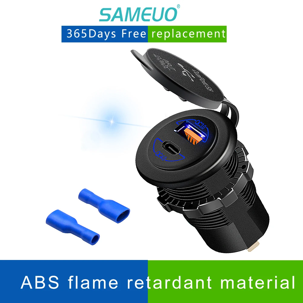 Motorcycle Mobile Phone Charger 5V3A USB port car QC3.0 fast charge PD60W car charger
Motorcycle Mobile Phone Charger 5V3A USB port car QC3.0 fast charge PD60W car charger