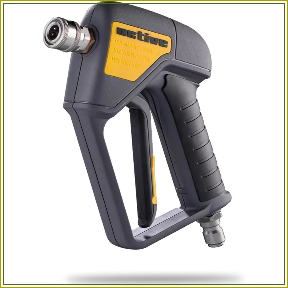 Active Swivel Pressure Washer Gun with 3/8" Male Swivel Plug & 1/4" Female Quick Connect for Car Wash
Active Swivel Pressure Washer Gun with 3/8" Male Swivel Plug & 1/4" Female Quick Connect for Car Wash