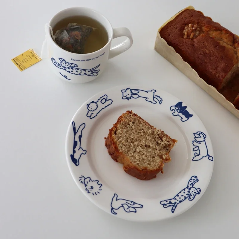 Korean Instagram Vintage Ceramic Plate Breakfast Milk Mug Coffee Cup Dessert Plate Kitty Dog Flat Dining Plate
Korean Instagram Vintage Ceramic Plate Breakfast Milk Mug Coffee Cup Dessert Plate Kitty Dog Flat Dining Plate