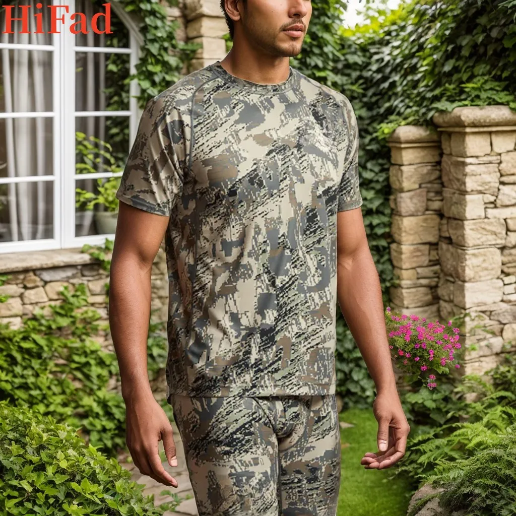 Men's core lightweight crew Quick dry printed camouflage short-sleeved T-shirt Summer fishing and hunting suit
Men's core lightweight crew Quick dry printed camouflage short-sleeved T-shirt Summer fishing and hunting suit