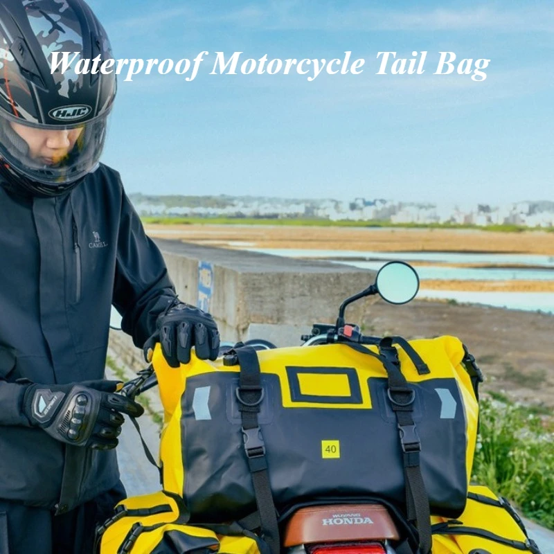 40L Motorcycle Dry Bag Waterproof Reflective Tail Duffle Bag Motorbike Luggage Backpack Motorcycle Seat Bag Motorcycle Seat Bag
40L Motorcycle Dry Bag Waterproof Reflective Tail Duffle Bag Motorbike Luggage Backpack Motorcycle Seat Bag Motorcycle Seat Bag