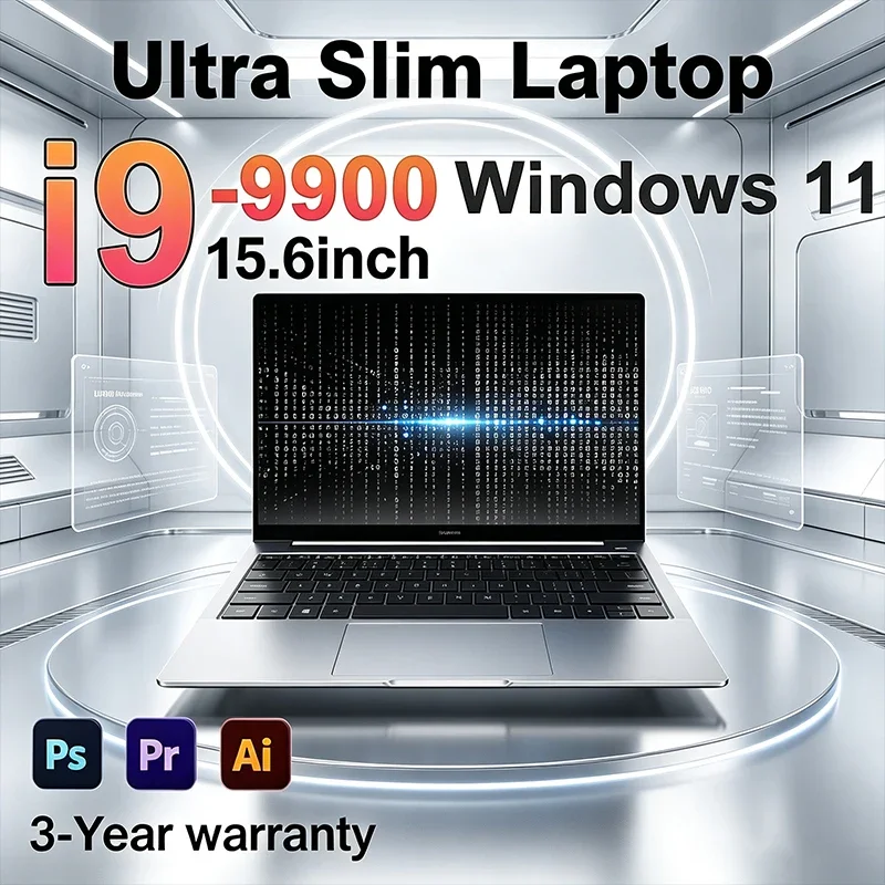 Intel I9-9900 Laptop-32GB+2TB, 15.6" FHD,High Speed Storage Windows 11, Ultra Slim Gaming Notebook for Gaming & Office
Intel I9-9900 Laptop-32GB+2TB, 15.6" FHD,High Speed Storage Windows 11, Ultra Slim Gaming Notebook for Gaming & Office