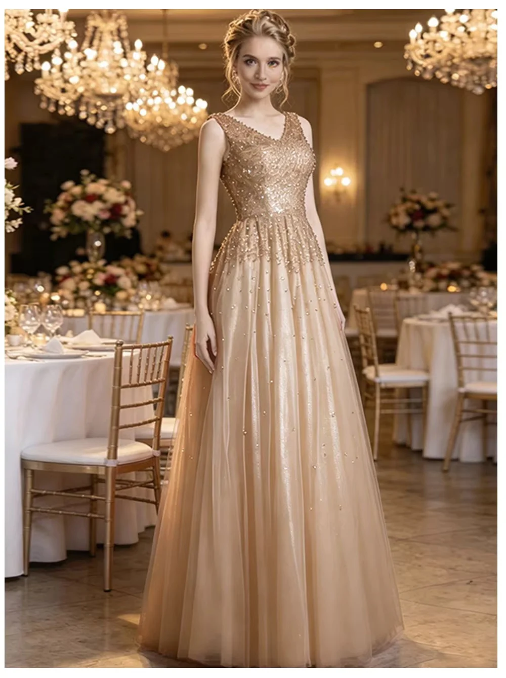 Classic waist-cinching floor-length gown with fitted cut to shape your figure. Simple and elegant, fully customized for all form
Classic waist-cinching floor-length gown with fitted cut to shape your figure. Simple and elegant, fully customized for all form