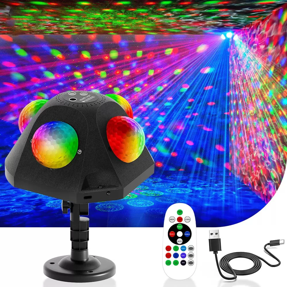 DJ Disco Stage Light Magic Ball RGB Light Remote Control RG Laser Lamp Party Light Audience Christmas Decoration Outdoor Light
DJ Disco Stage Light Magic Ball RGB Light Remote Control RG Laser Lamp Party Light Audience Christmas Decoration Outdoor Light