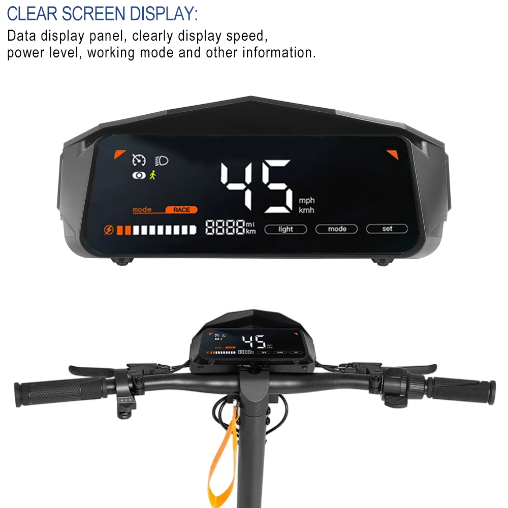 For Kugoo Kukirin G3 Electric Scooter Dashboard Display Screen Headlight Assembly Display Digital Meter Turn Signal Accessories
For Kugoo Kukirin G3 Electric Scooter Dashboard Display Screen Headlight Assembly Display Digital Meter Turn Signal Accessories