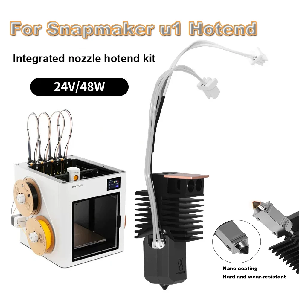 For Snapmaker u1 Hotend High Quality Ceramic Print Head Kit 0.2/0.4/0.6/0.8mm For SnapmakerU1 3d Pirnter Parts
For Snapmaker u1 Hotend High Quality Ceramic Print Head Kit 0.2/0.4/0.6/0.8mm For SnapmakerU1 3d Pirnter Parts