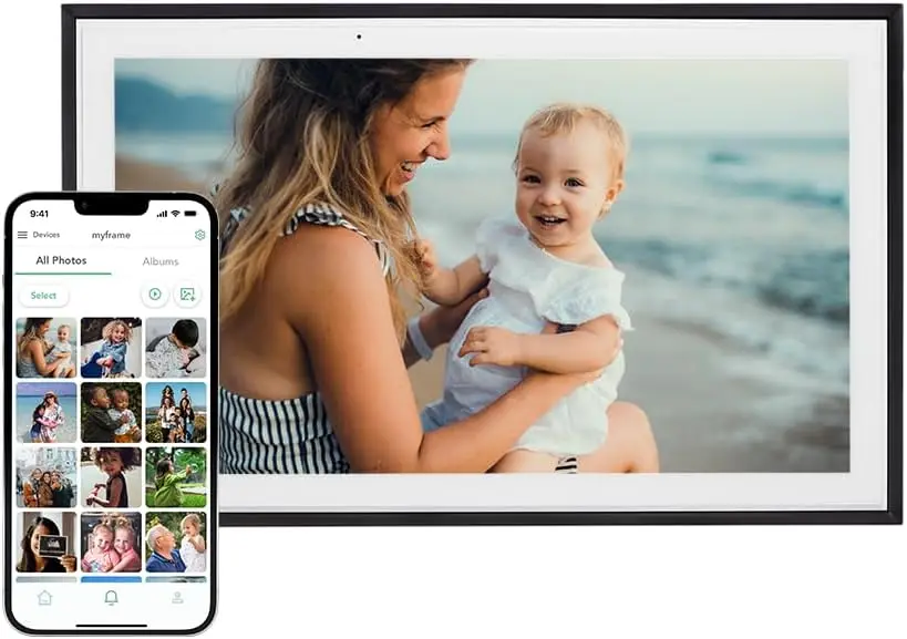 Цифровая фоторамка — поддержка Wi-Fi с возможностью защиты от телефона, цифровая фотография с сенсорным экраном
Цифровая фоторамка — поддержка Wi-Fi с возможностью защиты от телефона, цифровая фотография с сенсорным экраном