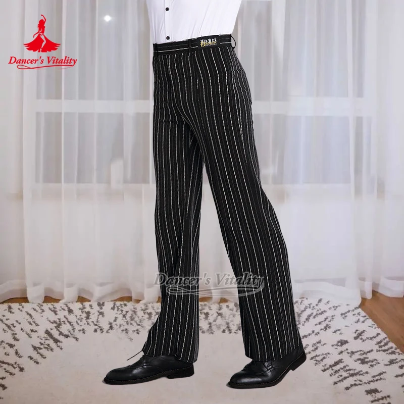 Dancer's Vitality Wide Stripe Style Men's Latin Dance Practise Trousers Adult Ballroom Dance Training&Contest Straight-leg Pants
Dancer's Vitality Wide Stripe Style Men's Latin Dance Practise Trousers Adult Ballroom Dance Training&Contest Straight-leg Pants
