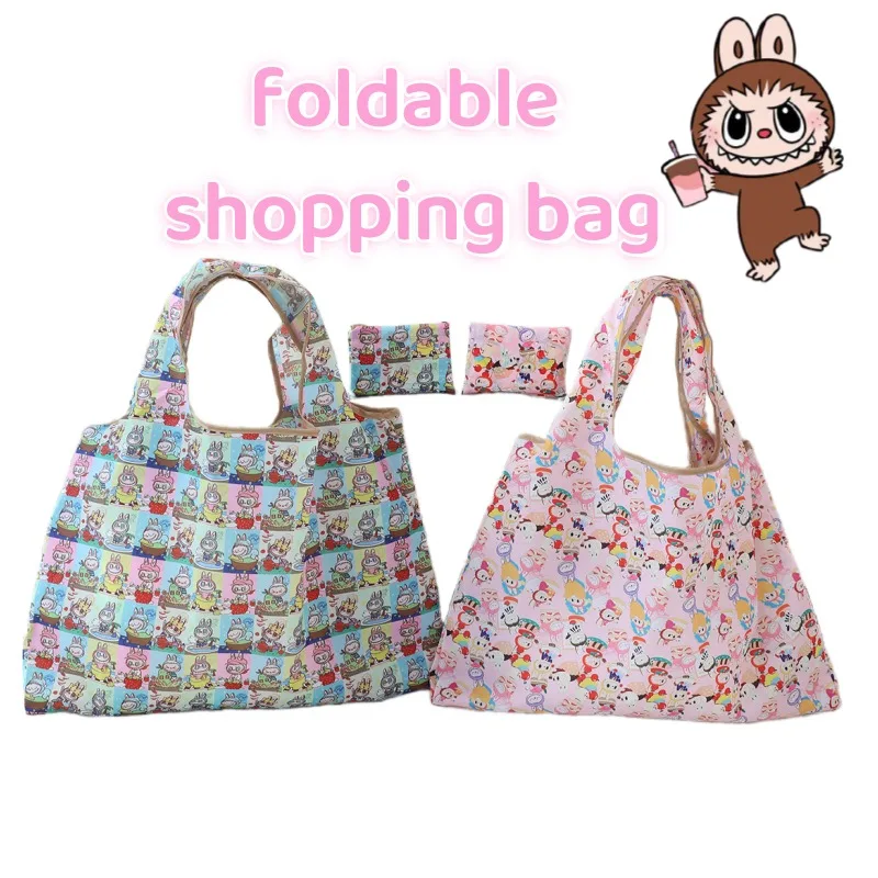 Labubu Cartoon Cute Eco-Friendly Folding Shopping Bag Creative Cartoon Character Kawaii Large Capacity Portable Storage Bag
Labubu Cartoon Cute Eco-Friendly Folding Shopping Bag Creative Cartoon Character Kawaii Large Capacity Portable Storage Bag