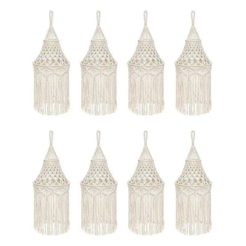 【HAPPY】8X Macrame Lamp Shade Hanging Pendant Light Cover Modern Office Bedroom Living Room Nursery Dorm Room Bohemian
【HAPPY】8X Macrame Lamp Shade Hanging Pendant Light Cover Modern Office Bedroom Living Room Nursery Dorm Room Bohemian